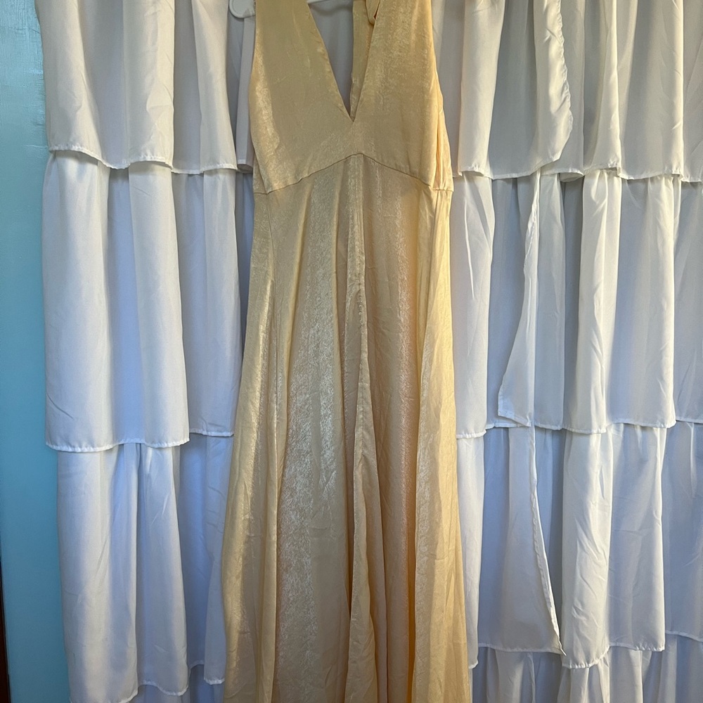 NWT Olivia Midi Yellow Pastel Yellow